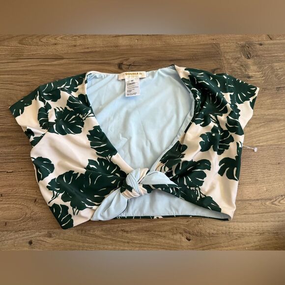 LA DoubleJ Other - La Double J swim top monstera leaf